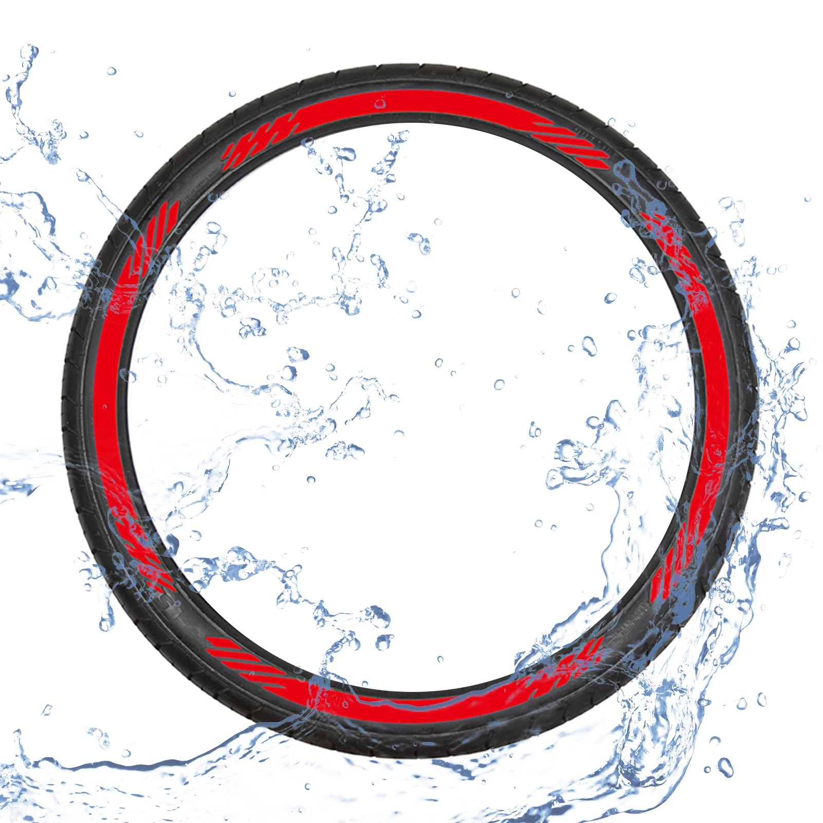 

Car Tire Decals Wheel Lettering Stickers 3D Car Wheel Stickers DIY Permanent Rubber Sticker Safety Decoration Car Accessories