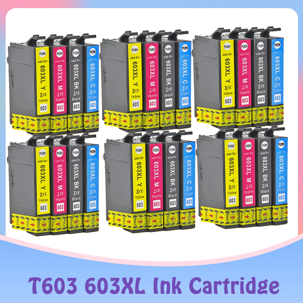 603 XL Compatible for Epson 603XL E603 T603 for XP-2100 XP-3100 WF-2810 XP-3105 XP-4100 XP-4105 WF-2830 XP-2105 Printer