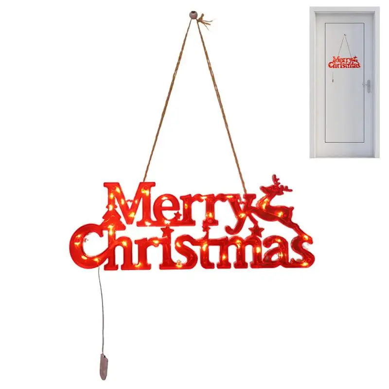 

Подсветка с надписью "Merry Christmas"