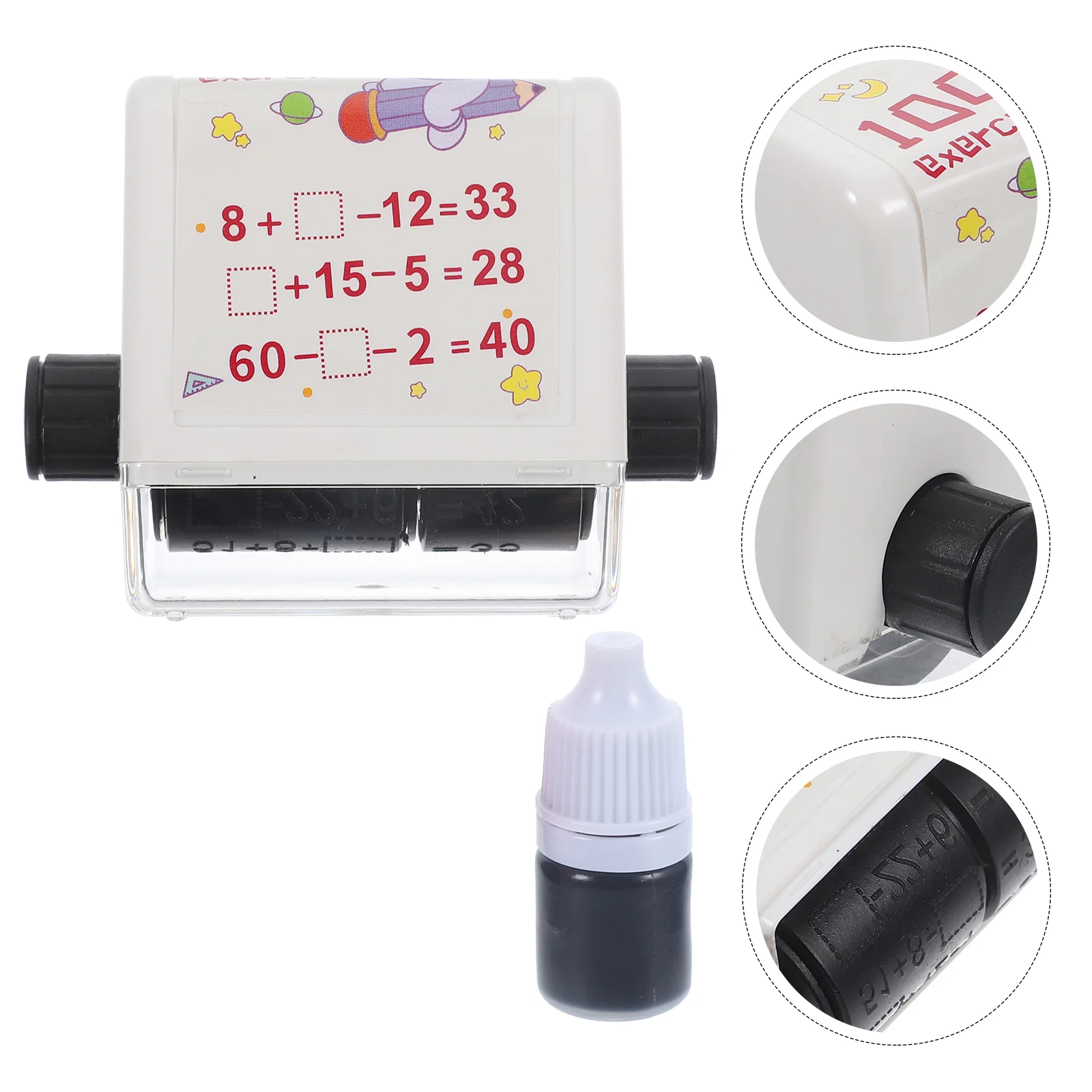 

Small Roller Wear-resistant Student Stamp Stamps Teachers Elementary Math Learning Toy Multiplication Division