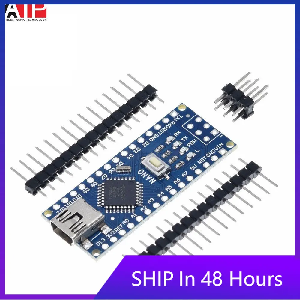Плата модульная совместимая с контроллером arduino Nano 3 0 Atmega328 макетная плата без USB