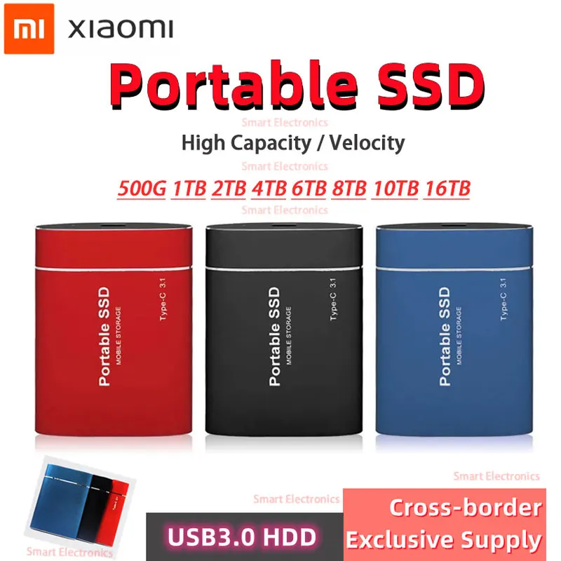 

Xiaomi 8TB 4TB External 500gb ssd USB3.1 Storage Device Hard Drive usb flash drives Hard Disk for Desktop notebook Laptop Server