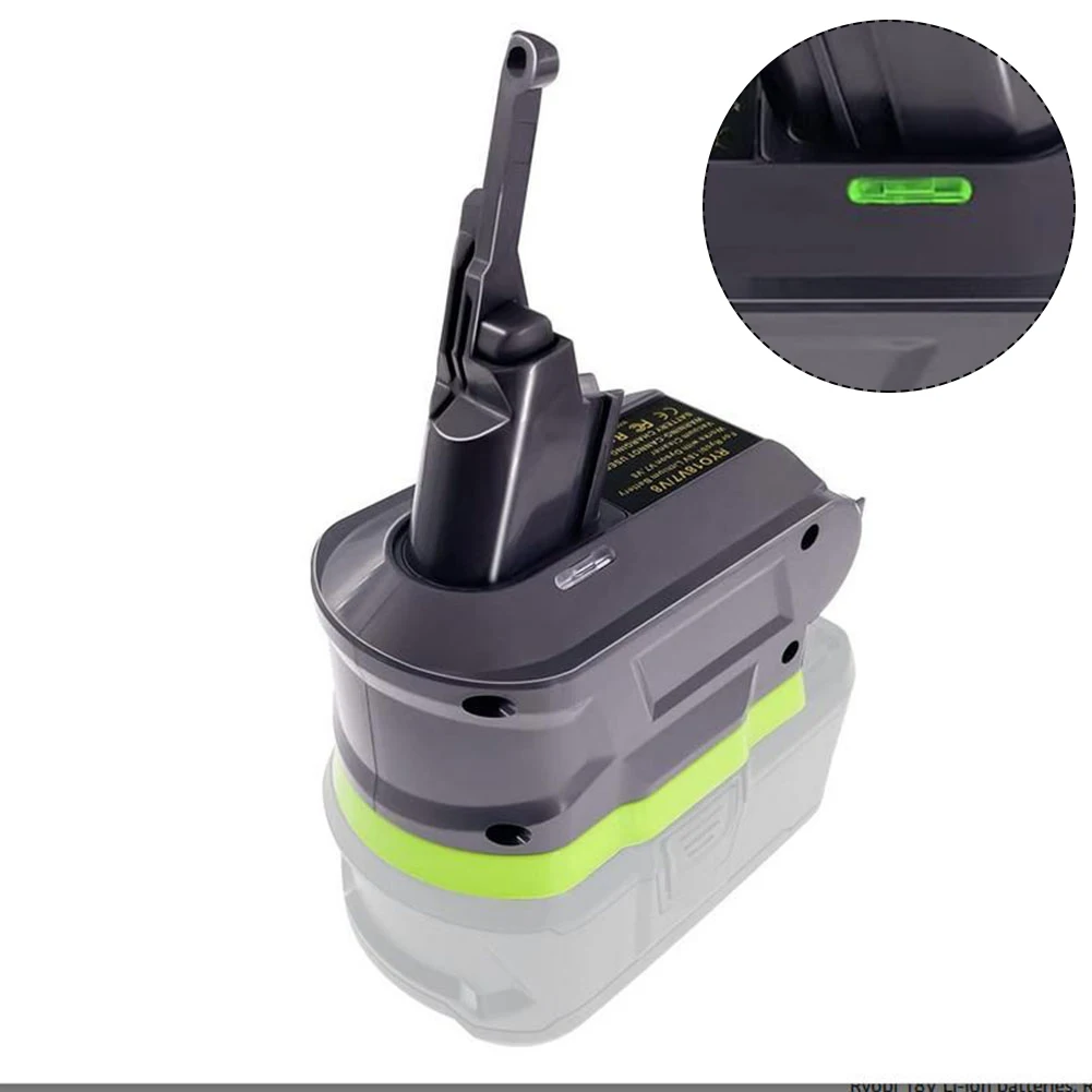 

Battery Adapter For Ryobi 18V V7/V8 To V7/V8 Handheld Vacuum Converter 24W Battery Powered 13 X 12 X 8 Cm Lithium Batteries