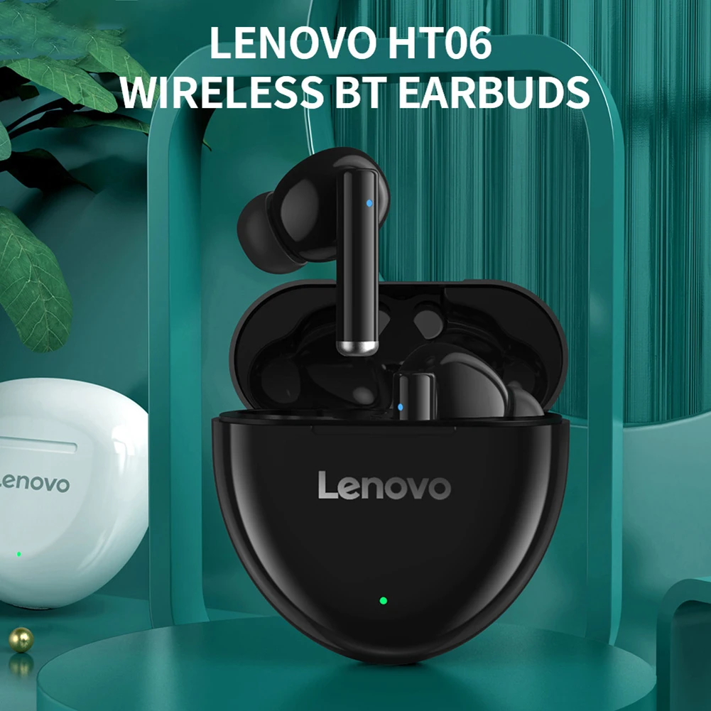 

Беспроводные Bluetooth-наушники Lenovo HT06 TWS, наушники-вкладыши с шумоподавлением, спортивные наушники для смартфона