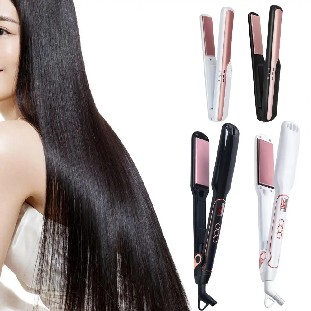 

Infrared Hair Straightener Portable Fast Heating Dual-purpose Tourmaline Ceramics Wireless Hair Straightener Curler for Women