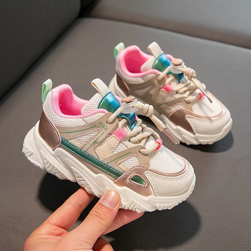 2022 Spring Fashion Chunky Children's Sneakers Comfortable School Sports Shoes for Girls 3-10 Year Kids Shoes Boys basket enfant