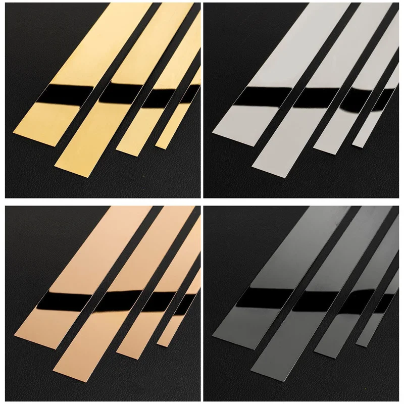 3 м Плоская Металлическая Декоративная полоса из нержавеющей стали Потолочная