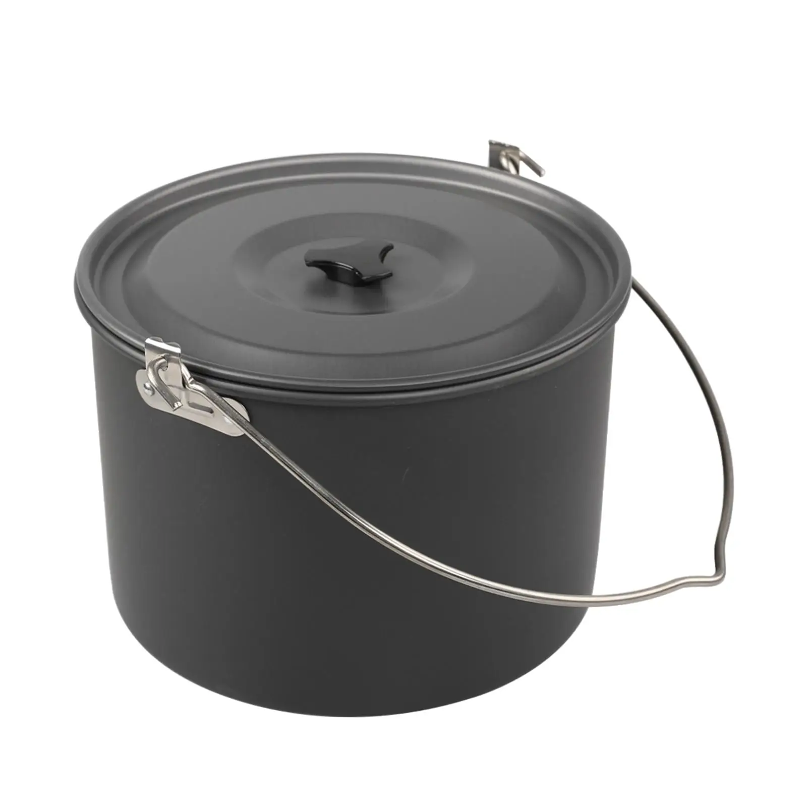 

Cooking Pot High Capacity Lightweight Tableware Aluminum Alloy with Lid Cooking Cookware for Picnic Outdoor Dinner BBQ Fishing