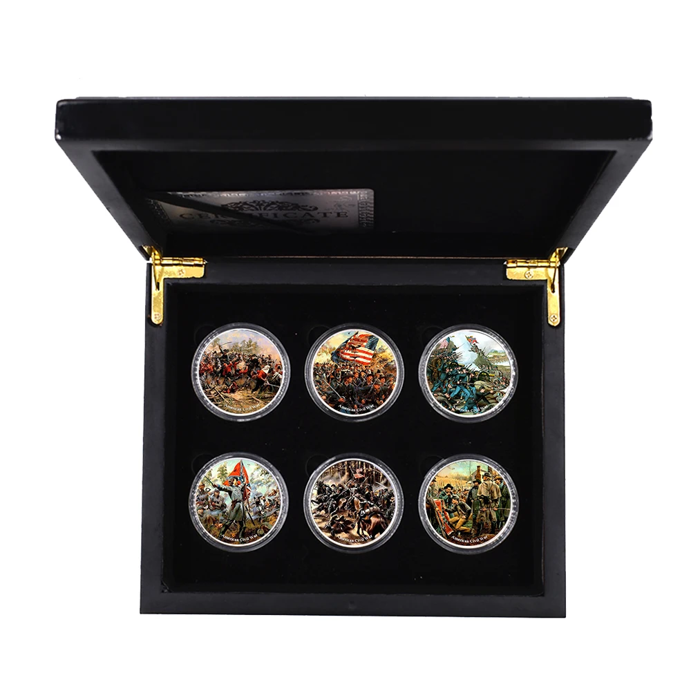 

American Civil War Commemorative Coins High Quality Metal Challenge Coins Must-have for The American People Business Gift