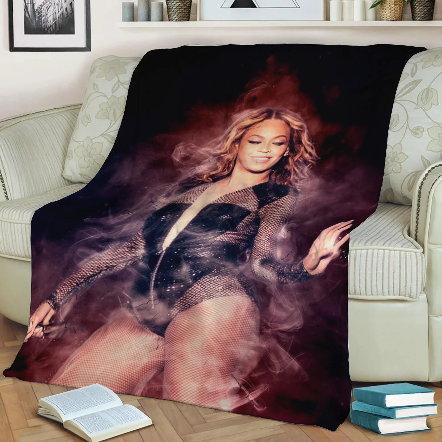

Beyonc 3D Print Plush Blanket Throw On Sofa Home Decor Soft Warmth Washable Nap Blanket Dropshipping
