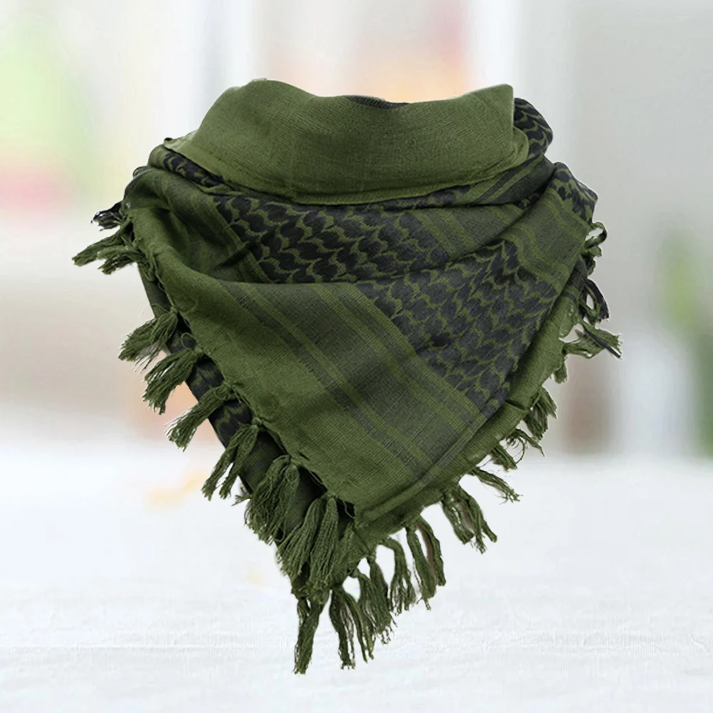 1 шт. арабский шарф с квадратным вырезом шаль для улицы унисекс (зеленый) арабская