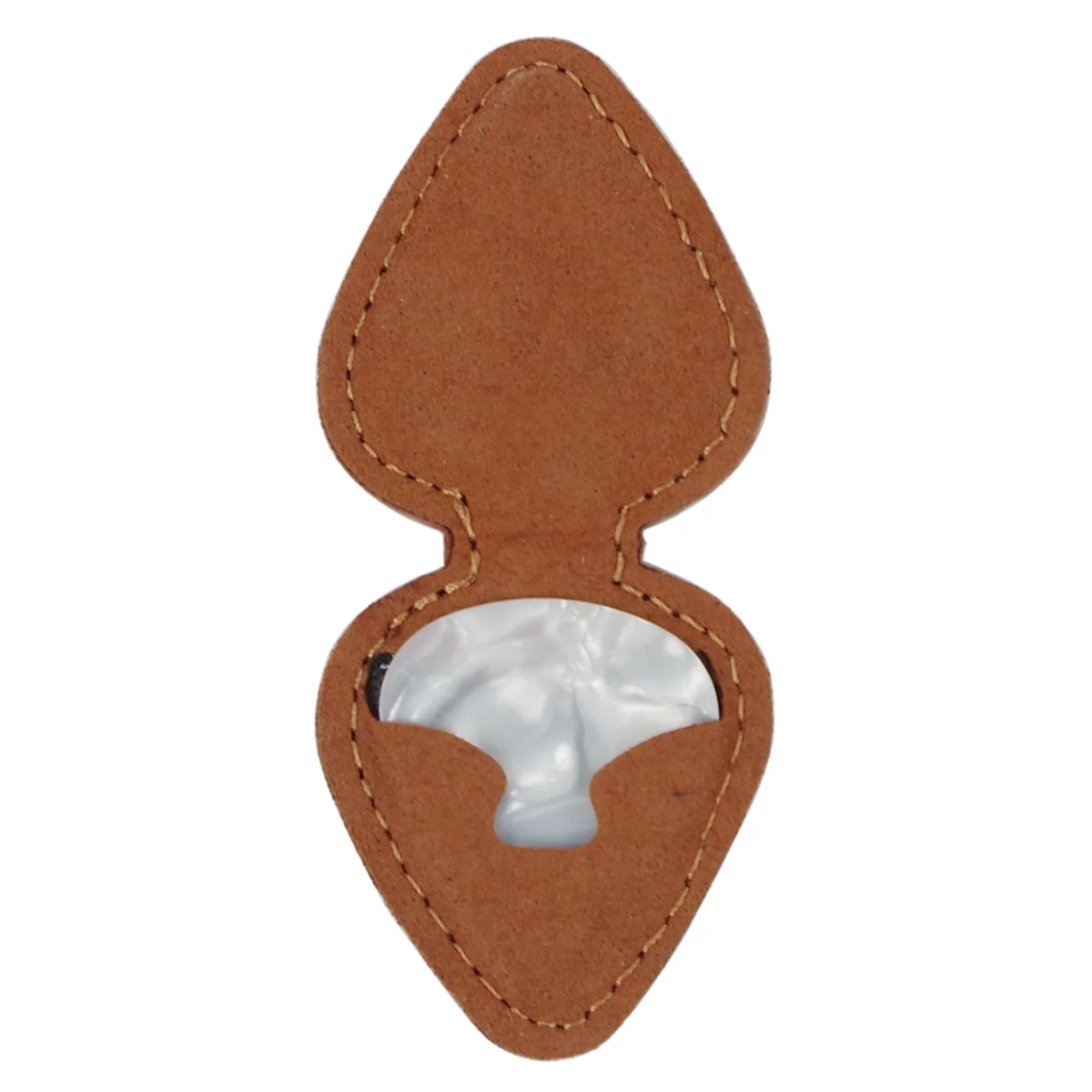 

Genuine-Leather Guitar Plectrum Bag Guitar Plectrum Storage Bag Plectrum Clip Cell Phone Holder