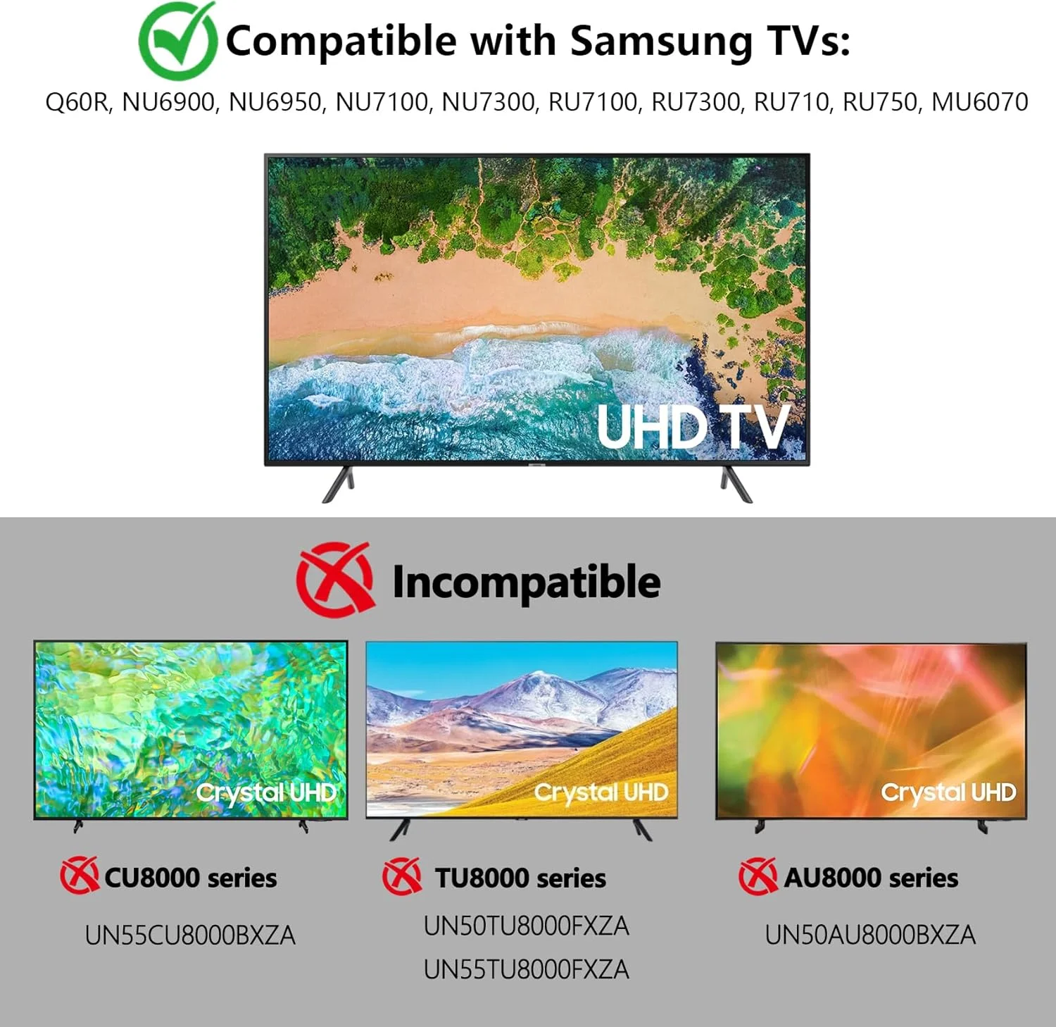 Ножки для телевизоров Samsung UE50NU7020 UE55NU7100 UE58NU7100 UE65NU7100 UE50RU7020 UE55RU7020 UE58RU7100 UE65RU7020 QE55Q60RAT (подставка) (art.: 3920da344a28e) - 3920da344a28e