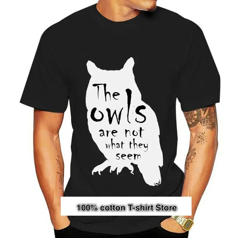 

Camiseta con estampado de Twin Peaks The Owls Are Not What them 90s TV Unisex, camiseta negra S M L XL, color jurney, Guay