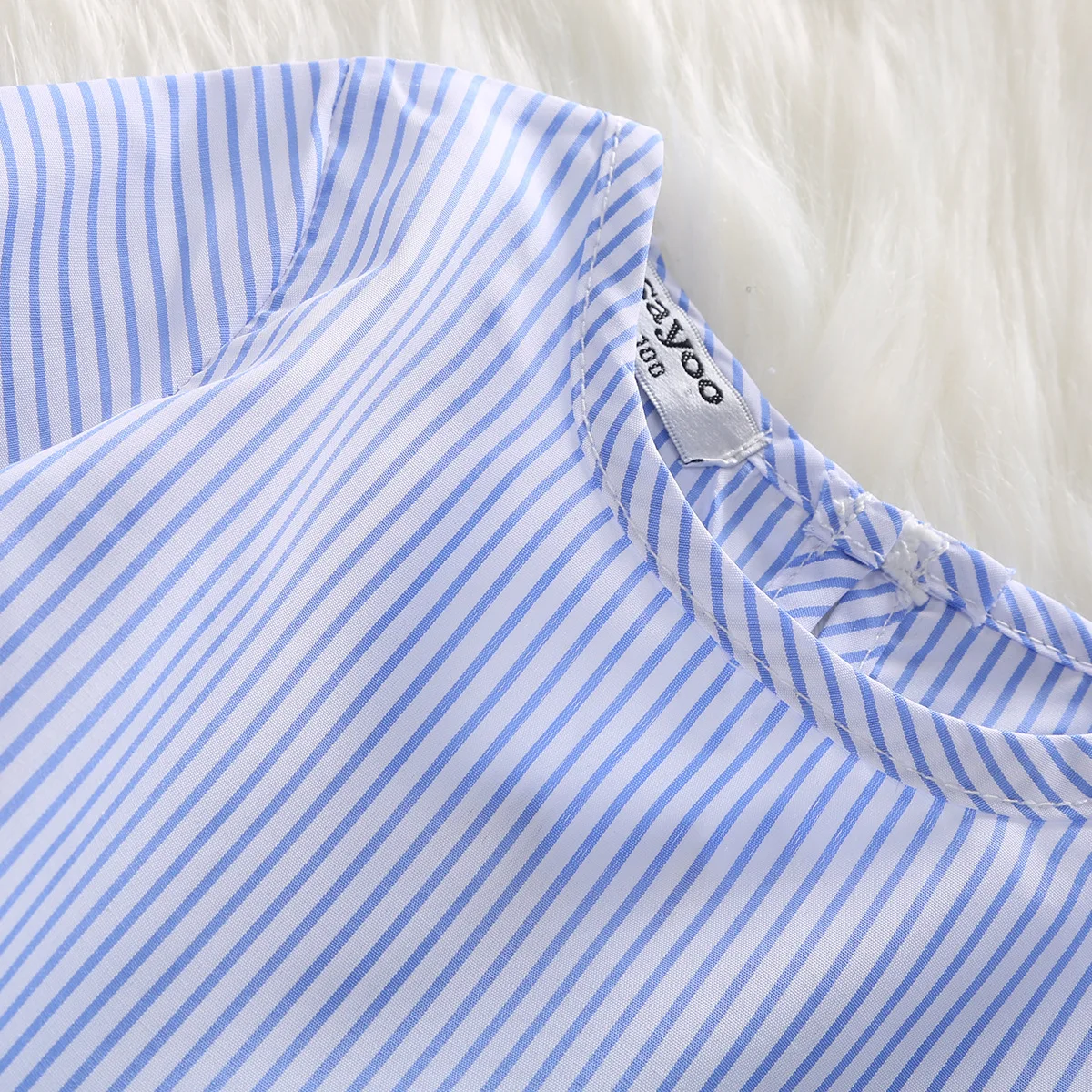 Женская летняя одежда модная футболка в полоску для девочек + рваные джинсы