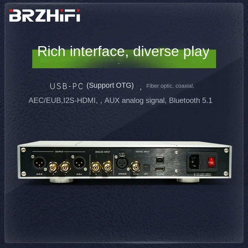 Фото BREEZE 2025 последняя версия DA10PRO HIEND флагманский двухъядерный AK4499EX полностью балансный ЦАП декодер HIFI Fever №3