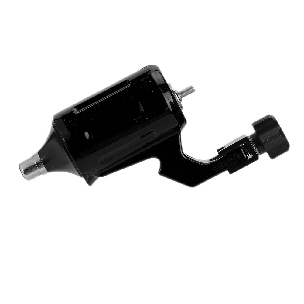 

Aluminum Alloy Liner Shader Rotary Tattoo Machine Strong Motor Gun Tool RCA Interface(Black )