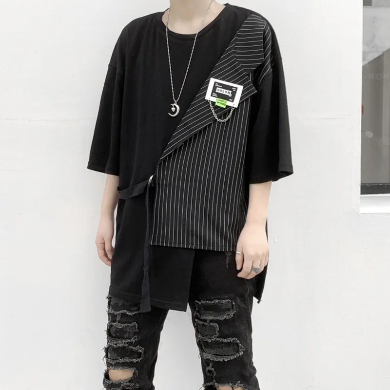 

Owen Men Tshirts Cotton Tops Tees Men T-Shirts Loose Oversize Gothic High Street Fashion Casual Women Tshirts Japan Style 2022SS