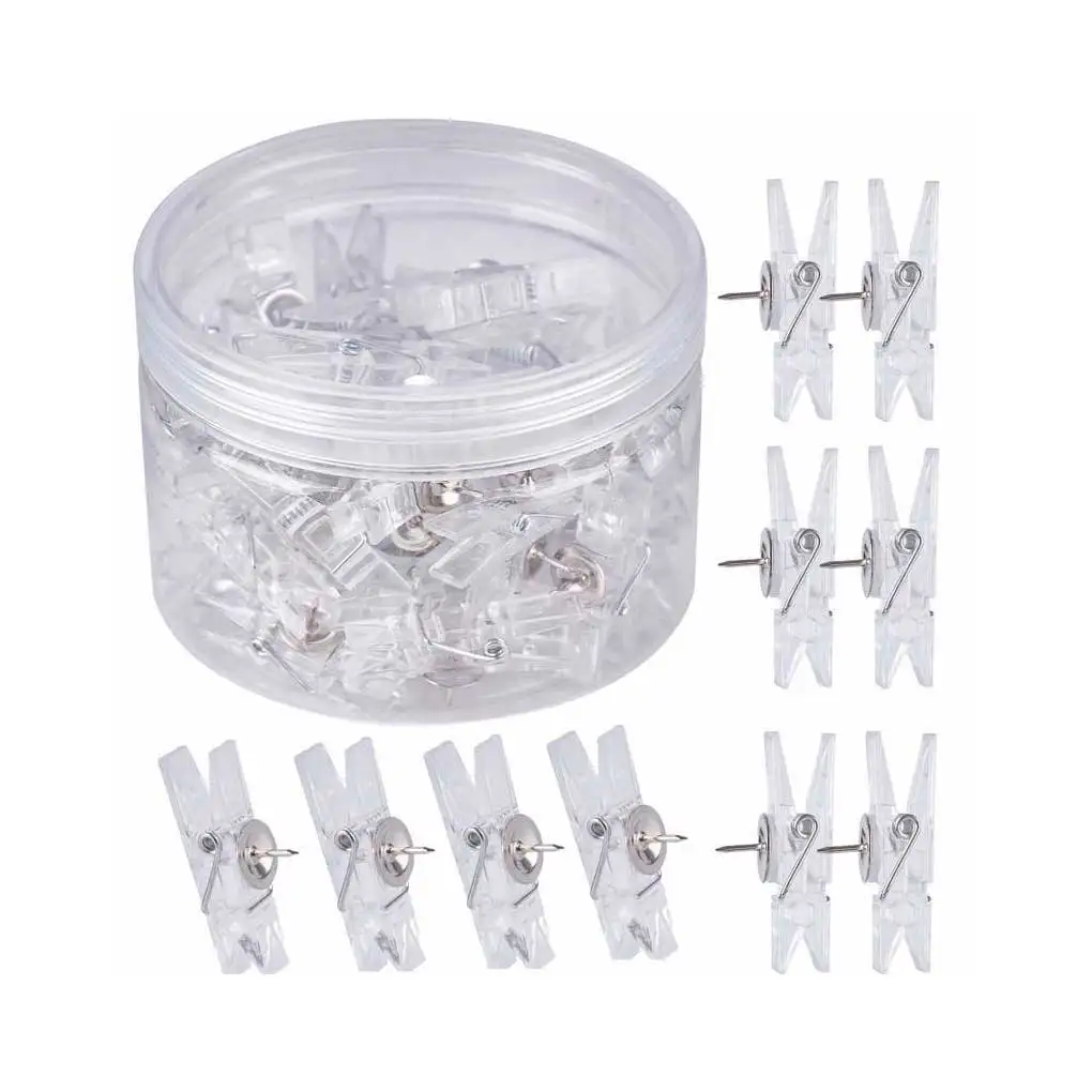 

20 шт., прозрачные штифты для школьных картин