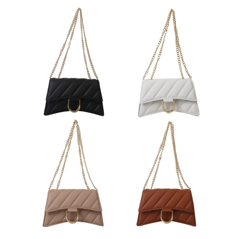 

Modern Unisex Bag Shoulder Bags with Chain Adjustable Strap Perfect for Daily Shopping and Dating