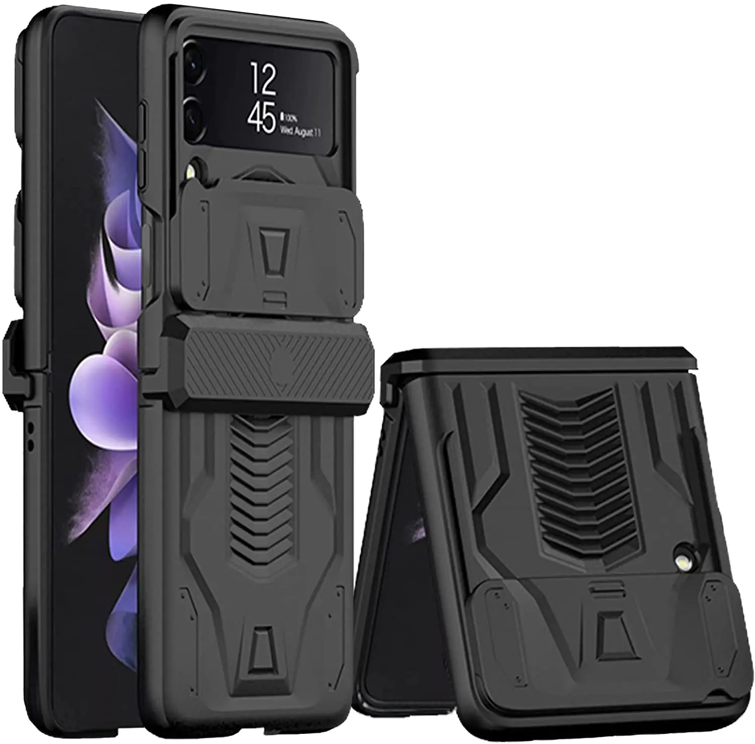 

Military Grade Armor Protection Case for Samsung Galaxy Z Flip4 Flip3 Hinge Protection Device Sliding Camera Protection Cover