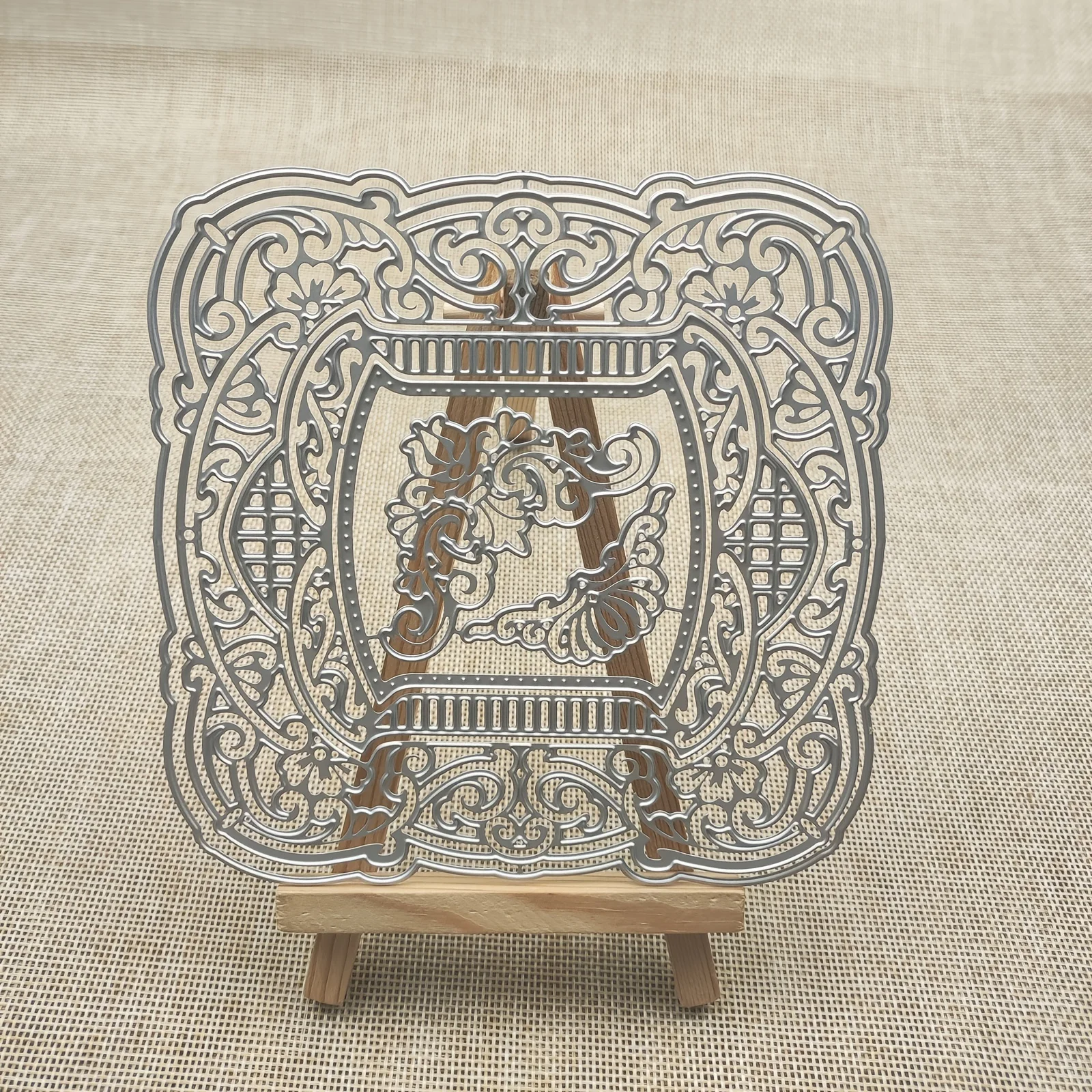 Квадратная кружевная рамка с облаками металлические Вырубные штампы сделай сам