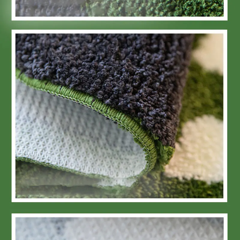 Мультяшный ворсовый ковер овальной формы домашний противогрязный для ванной