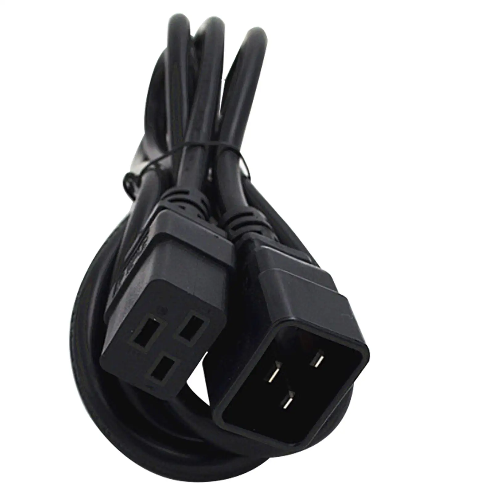 

IEC320-C20 to IEC320-C19 Power Adapter Cord Standard Straight Universal 1.8M Rated Power 2500W Black Rated Current 16A Connector
