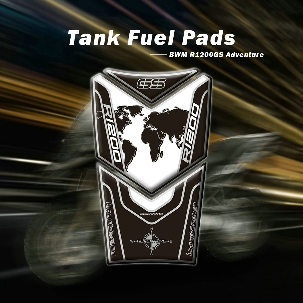 

for BMW R1200GS Adventure Earth 3D Motorcycle Fuel Gas Oil Tank Pad Protector Decal Protective Gel Stickers