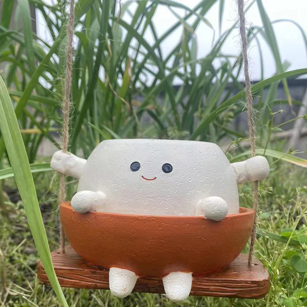 Качающийся Настенный Цветочный Горшок Со Смайликом