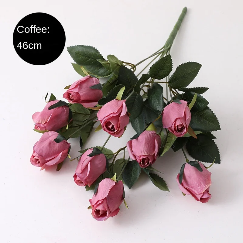 

Artificial Flowers 9 Head Harness Vintage Decor Table Decoration and Accessor Artificial Flowers for Decoration Wedding Bouquet