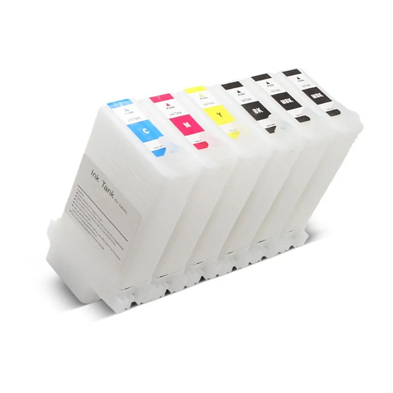 Пустой пополняемый картридж для чернил с чипом принтера Canon 107 PFI107 PFI-107 iPF680 iPF685 iPF770