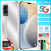 global version new 5g smartphone 16gb512gb big memory for samsung galaxy s22 ultra cellphone huawei xiaomi apple mobile phone