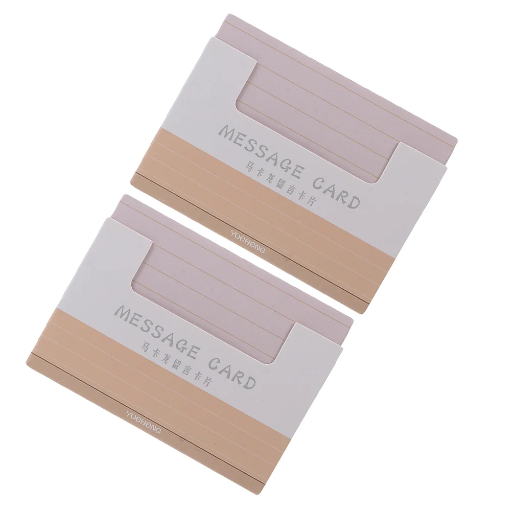 

2 Bags Multi-function Blank Cards Convenient Word Lined Flash Multifunction Index Message Accessories Paper Student