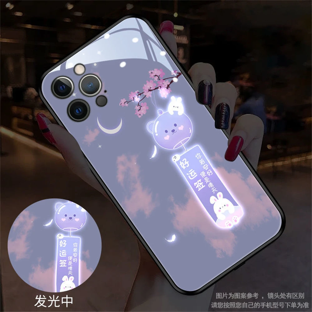 Чехол со светодиодной подсветкой для Samsung Galaxy S24 S23 S21 S22 Ultra Plus Note 10 20