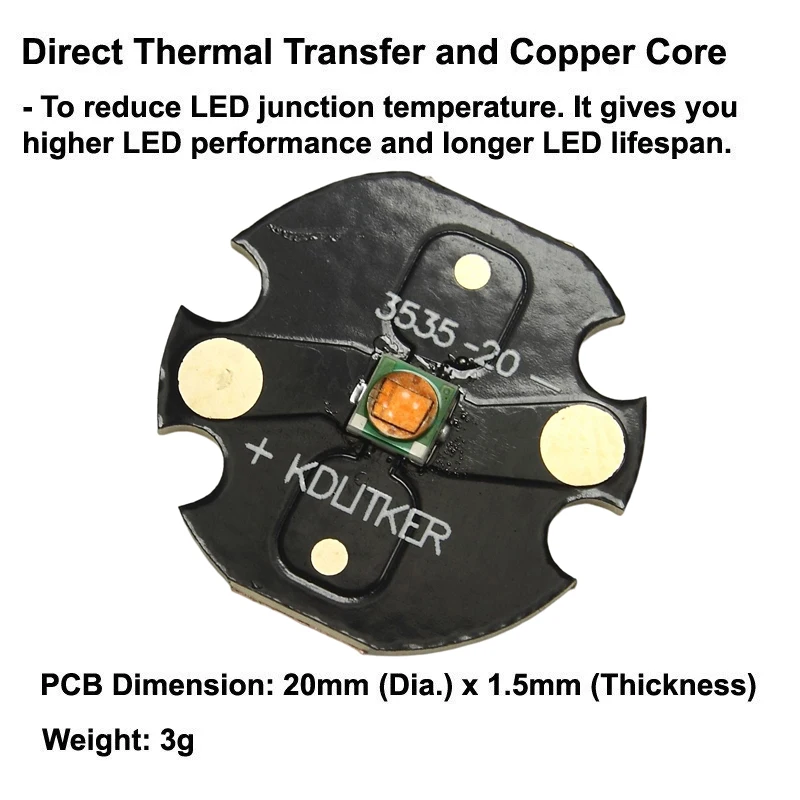 C35 3 Вт 1A полный спектр розовый SMD 3535 светодиодная вспышка DIY растсветильник свет