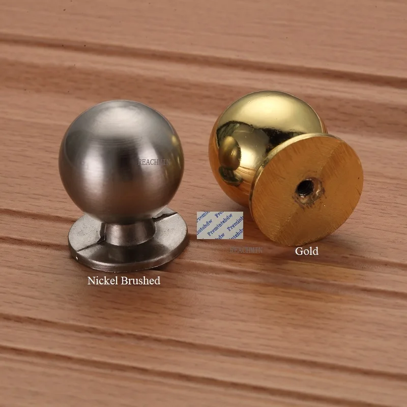 

10Pcs Zinc Alloy Ball Shaped Knob Furniture Closet Cupboard Cabinet Drawer Brushed Nickel Shiny Gold
