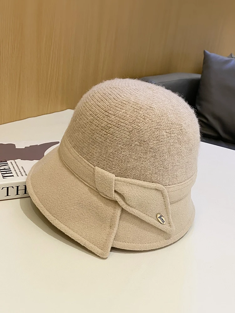 Элегантная элегантная Рыбацкая шляпа в Корейском стиле Sle Женская осенне-зимняя