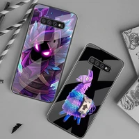 game fortnite phone case tempered glass for samsung s20 ultra s7 s8 s9 s10 note 8 9 10 pro plus cover