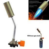 welding torch portable gas burner flame gun blowtorch copper flame butane gas burner lighter heating welding for outdoor camping