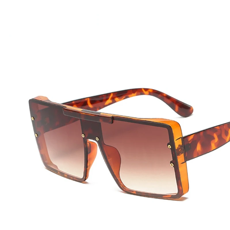 

Модные новые солнцезащитные очки в большой оправе квадратные солнцезащитные очки с персонализированными интегрированными линзами солнце...