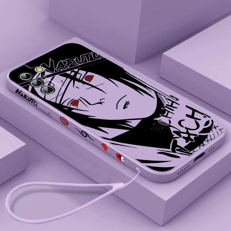 

Anime Naruto Uzumaki For Samsung Galaxy S22 S21 S20 FE S10 Note 20 10 Ultra Lite Plus Liquid Left Rope Phone Case Capa