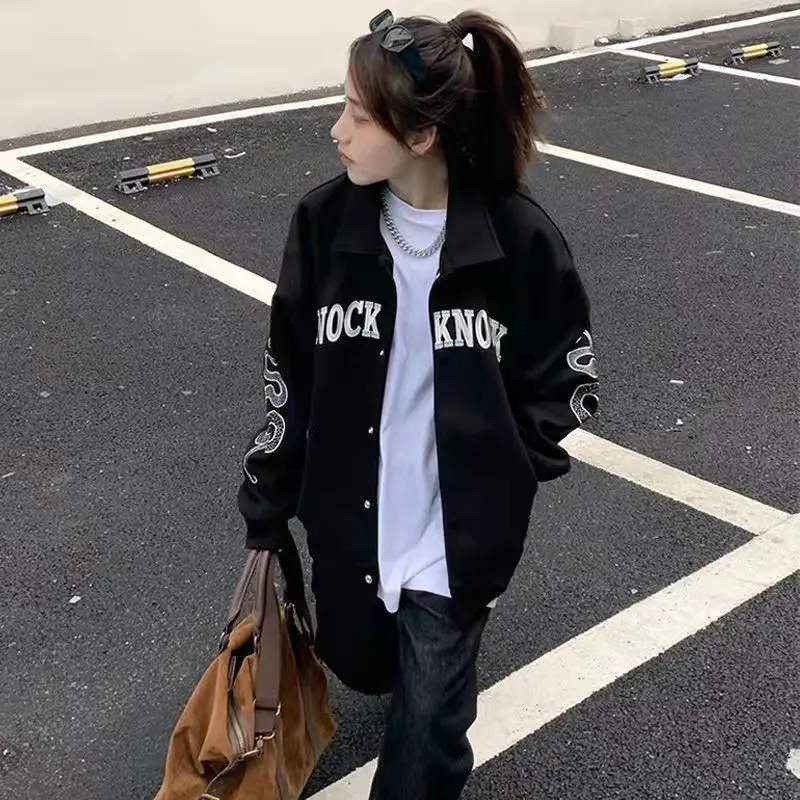 Куртка мужская и женская с вышивкой бейсбольная Униформа принтом черепа