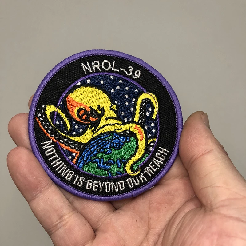 Симпатичные нашивки с вышивкой инопланетянина одежда горячие клейкие наклейки