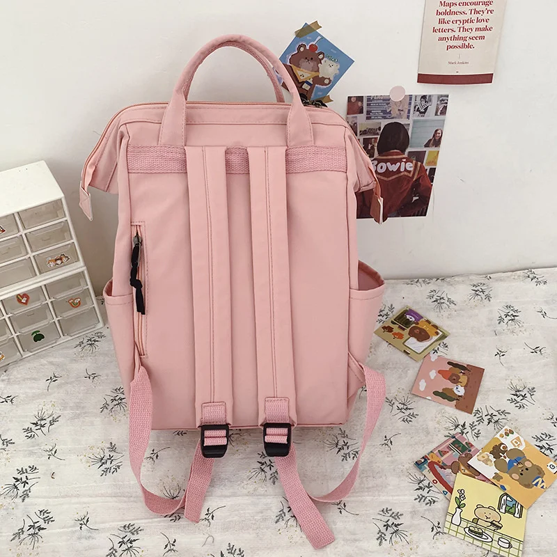 Cute Backpack Women Candy Colors Backpacks Fancy High School Bags For Teenage Girl High Capacity Travel Backpacks images - 6