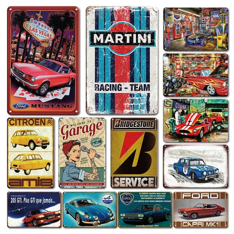 

Винтажная гаражная настенная декоративная металлическая искусственная кожа, мужская пещера, декор для автомобиля, клуба, металлическая пл...