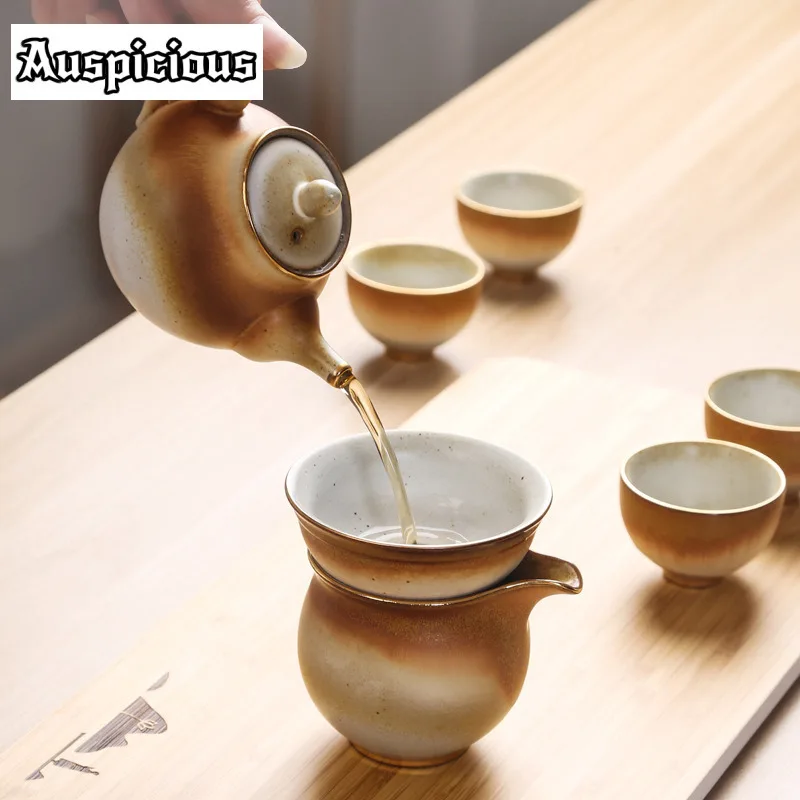 170 мл керамический чайный горшок одиночный чайник полностью ручной работы