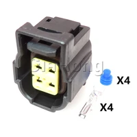 1 set 4 ways auto parts 184248 1 auto replacement socket with terminal and rubber seals car wiring waterproof connectors