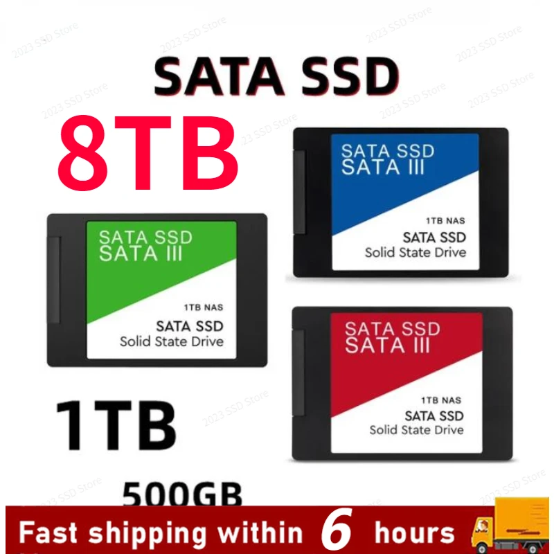 

New 4TB High Speed 2.5Inch Portable SSD Sata III Hard Drive for Laptop Microcomputer Desktop 2TB Internal Solid State Hard Disk