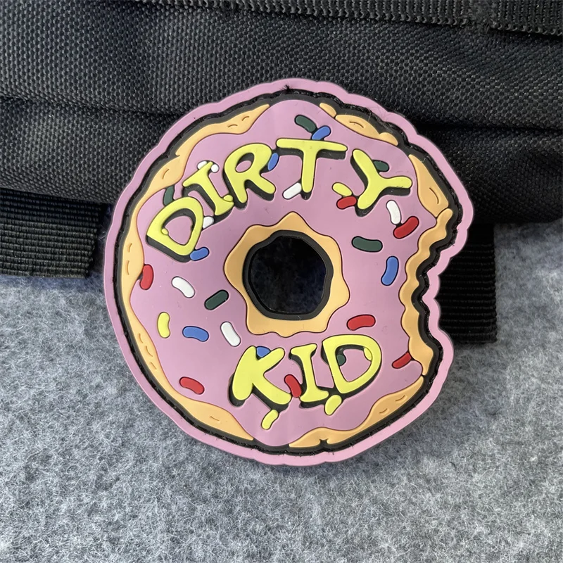 Dirty Kid Donut ПВХ нашивка NOT SUPEEF WRMFZY FOG GWA Тактическая на липучке для рюкзака